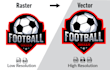 vectorize your logo and convert the image to vector format