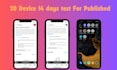 provide 14 days close testing with my 20 members team on your app for published