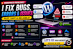 fix wordpress website bugs, issues, errors and critical problems