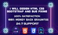 do HTML CSS bootstrap websites responsive web application development