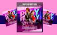make modern attractive impeccable  event flyer for you
