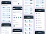 design mobile app ui and web landing page