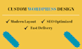 develop a creative and professional wordpress website