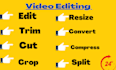 edit crop split merge trim and convert videos