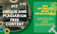 write SEO optimized home improvement articles and blogposts