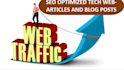 write engaging SEO  tech articles and blogposts for you