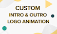 high quality digital logo intro animation for your brand