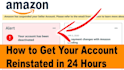 help you reinstate your amazon account and listings