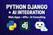 develop scalable python web apps with ai integration and consulting