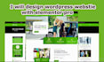 design a fully  responsive wordpress website with elementor pro