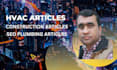 write hvac articles SEO optimized plumbing content writing construction content
