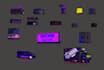 create aaa 3d game model props weapons for game n animation