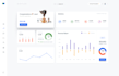 admin dashboard UI UX design, web app, saas, CRM, mockup wireframe in figma, xd