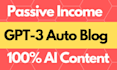 build ai auto blog site with 1k gpt3 ai generated articles