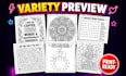 design KDP adult activity book, puzzles and swear word coloring pages