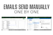 send bulk emails through sending emails manually