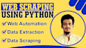 be your python scraper, do web crawling, data extraction, and scrape website