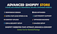 do shopify website, shopify store design as shopify developer for dropshipping