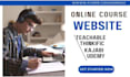 set up teachable thinkific kajabi online course website elearning website