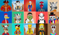 create custom nft cartoon art collection, nft artist