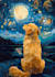draw your pet dog cat portrait in my style to gift or tshirt printing