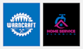 design awesome carpentry,woodworking,handyman,plumbing logo