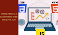 design responsive webpage for you using html5,css3,bootstrap,javascript,reactjs