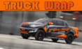 design a custom vehicle wrap, cars, pickups, trailers, etc