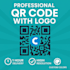 design professional custom qr codes with logo for your brand, website, app