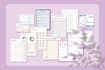 design calendar planner, monthly planner and journal planner