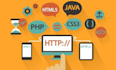 develop website with html, css, javascript, php