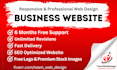 create responsive wordpress business website design