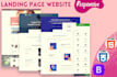 do high converting html landing page design or one page website