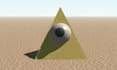 make a retro 3d low poly cgi scene