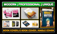 do modern and creative book cover, ebook cover, kindle cover