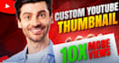 create youtube thumbnail with HD quality in 1 hours