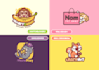 design a cute cartoon mascot logo with exclusive rights