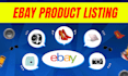 do ebay seo product listing with ebay html template design