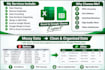 clean, format, organize, and remove duplicates from excel or google sheets