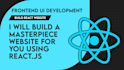 be your react front end developer