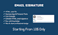 create HTML email signature