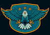 design a professional modern eagle logo