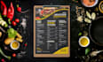 create modern restaurant menu design