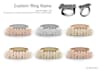 custom 3d cad jewelry design with high quality renders