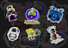 design a sticker for logo label badge