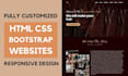 design html css javascript bootstrap and laravel website