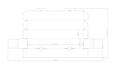 create packaging box dieline, die cut and cut lines template