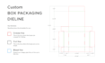 make packaging box dieline, die cut and cut lines template