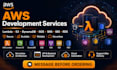 develop AWS lambda s3 dynamodb sqs sns ses and rds services