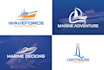 do logo design for marine, boat, yacht, shipping brand